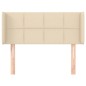 Testiera ad Orecchio Crema 103x16x78/88 cm in Tessuto Testiera ad Orecchio Crema 103x16x78/88 cm in Tessuto