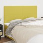 Testiera 4 pz Verde 100x5x78/88 cm in Tessuto