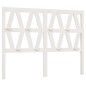 Testiera per Letto Bianca 146x4x100cm in Legno Massello di Pino Testiera per Letto Bianca 146x4x100cm in Legno Massello di Pino