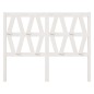 Testiera per Letto Bianca 146x4x100cm in Legno Massello di Pino Testiera per Letto Bianca 146x4x100cm in Legno Massello di Pino