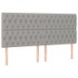 vidaXL Letto a Molle Materasso e LED Grigio Chiaro 180x200 cm Tessuto vidaXL Letto a Molle Materasso e LED Grigio Chiaro 180x200 cm Tessuto