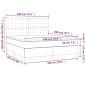 vidaXL Letto a Molle Materasso e LED Grigio Chiaro 180x200 cm Tessuto vidaXL Letto a Molle Materasso e LED Grigio Chiaro 180x200 cm Tessuto