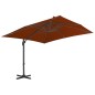 Ombrellone a Sbalzo con Palo in Alluminio 300x300 cm Terracotta Ombrellone a Sbalzo con Palo in Alluminio 300x300 cm Terracotta