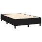 Letto a Molle con Materasso e LED Nero 120x200cm in Tessuto Letto a Molle con Materasso e LED Nero 120x200cm in Tessuto