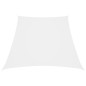 Parasole a Vela in Tela Oxford a Trapezio 4/5x4 m Bianco Parasole a Vela in Tela Oxford a Trapezio 4/5x4 m Bianco