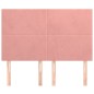 vidaXL Testiere 4 pz Rosa 72x5x78/88 cm in Velluto vidaXL Testiere 4 pz Rosa 72x5x78/88 cm in Velluto
