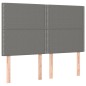 vidaXL Letto a Molle Materasso e LED Grigio Scuro 140x190cm in Tessuto vidaXL Letto a Molle Materasso e LED Grigio Scuro 140x190cm in Tessuto