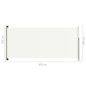 vidaXL Tenda Laterale Retrattile per Patio 140x300 cm Crema vidaXL Tenda Laterale Retrattile per Patio 140x300 cm Crema