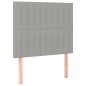vidaXL Letto a Molle Materasso e LED Grigio Chiaro 90x200 cm Tessuto vidaXL Letto a Molle Materasso e LED Grigio Chiaro 90x200 cm Tessuto
