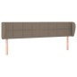 Testiera ad Orecchio Tortora 203x23x78/88 cm in Tessuto Testiera ad Orecchio Tortora 203x23x78/88 cm in Tessuto