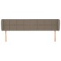 Testiera ad Orecchio Tortora 203x23x78/88 cm in Tessuto Testiera ad Orecchio Tortora 203x23x78/88 cm in Tessuto