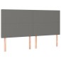 Letto a Molle Materasso e LED Grigio Scuro 160x200cm in Tessuto Letto a Molle Materasso e LED Grigio Scuro 160x200cm in Tessuto