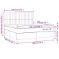 vidaXL Letto a Molle Materasso e LED Grigio Chiaro 180x200 cm Tessuto vidaXL Letto a Molle Materasso e LED Grigio Chiaro 180x200 cm Tessuto