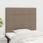 Testiera 2 pz Tortora 100x5x78/88 cm in Tessuto Testiera 2 pz Tortora 100x5x78/88 cm in Tessuto