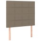 Testiera 2 pz Tortora 100x5x78/88 cm in Tessuto Testiera 2 pz Tortora 100x5x78/88 cm in Tessuto