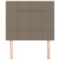 Testiera 2 pz Tortora 100x5x78/88 cm in Tessuto Testiera 2 pz Tortora 100x5x78/88 cm in Tessuto