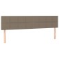 Testiera 2 pz Tortora 100x5x78/88 cm in Tessuto Testiera 2 pz Tortora 100x5x78/88 cm in Tessuto