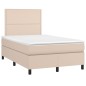 vidaXL Giroletto Molle Materasso e LED Cappuccino 120x200cm Similpelle vidaXL Giroletto Molle Materasso e LED Cappuccino 120x200cm Similpelle