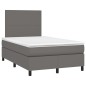 vidaXL Giroletto Molle con Materasso e LED Grigio 120x200cm Similpelle vidaXL Giroletto Molle con Materasso e LED Grigio 120x200cm Similpelle