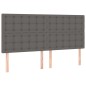 Giroletto Molle con Materasso e LED Grigio 200x200cm Similpelle Giroletto Molle con Materasso e LED Grigio 200x200cm Similpelle