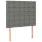 vidaXL Letto a Molle Materasso e LED Grigio Scuro 90x190 cm in Tessuto vidaXL Letto a Molle Materasso e LED Grigio Scuro 90x190 cm in Tessuto