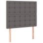 Giroletto Molle con Materasso e LED Grigio 90x200cm Similpelle Giroletto Molle con Materasso e LED Grigio 90x200cm Similpelle
