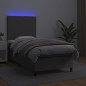 Giroletto Molle con Materasso e LED Grigio 90x190cm Similpelle Giroletto Molle con Materasso e LED Grigio 90x190cm Similpelle