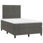 Letto a Molle con Materasso e LED Grigio Scuro 120x200 cm Letto a Molle con Materasso e LED Grigio Scuro 120x200 cm