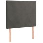 Letto a Molle con Materasso e LED Grigio Scuro 120x200 cm Letto a Molle con Materasso e LED Grigio Scuro 120x200 cm