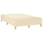vidaXL Letto a Molle con Materasso e LED Crema 120x200cm in Tessuto vidaXL Letto a Molle con Materasso e LED Crema 120x200cm in Tessuto