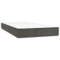 vidaXL Letto a Molle con Materasso e LED Grigio Scuro 100x200 cm vidaXL Letto a Molle con Materasso e LED Grigio Scuro 100x200 cm