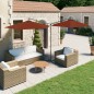 Ombrellone Doppio con Palo in Acciaio Terracotta 600 cm Ombrellone Doppio con Palo in Acciaio Terracotta 600 cm