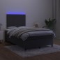 vidaXL Letto a Molle con Materasso e LED Nero 120x200 cm in Velluto vidaXL Letto a Molle con Materasso e LED Nero 120x200 cm in Velluto
