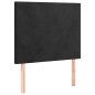vidaXL Letto a Molle con Materasso e LED Nero 120x200 cm in Velluto vidaXL Letto a Molle con Materasso e LED Nero 120x200 cm in Velluto