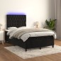 vidaXL Letto a Molle con Materasso e LED Nero 120x200 cm in Velluto vidaXL Letto a Molle con Materasso e LED Nero 120x200 cm in Velluto