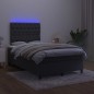 vidaXL Letto a Molle con Materasso e LED Nero 120x200 cm in Velluto vidaXL Letto a Molle con Materasso e LED Nero 120x200 cm in Velluto