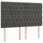 Letto a Molle con Materasso e LED Grigio Scuro 180x200 cm Letto a Molle con Materasso e LED Grigio Scuro 180x200 cm