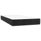 vidaXL Letto a Molle con Materasso e LED Nero 80x200 cm in Velluto vidaXL Letto a Molle con Materasso e LED Nero 80x200 cm in Velluto