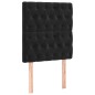 vidaXL Letto a Molle con Materasso e LED Nero 80x200 cm in Velluto vidaXL Letto a Molle con Materasso e LED Nero 80x200 cm in Velluto