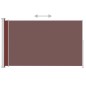 Tenda Laterale Retrattile per Patio 180x300 cm Marrone Tenda Laterale Retrattile per Patio 180x300 cm Marrone