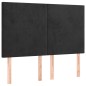 vidaXL Letto a Molle con Materasso e LED Nero 140x200 cm in Velluto vidaXL Letto a Molle con Materasso e LED Nero 140x200 cm in Velluto