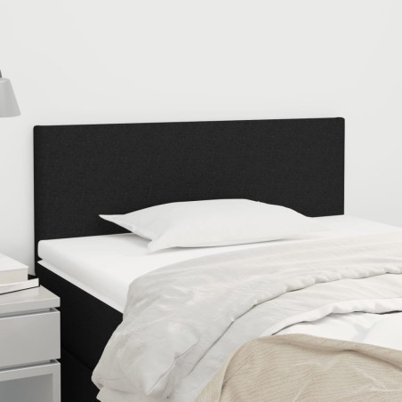 vidaXL Testiera Nera 90x5x78/88 cm in Tessuto