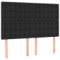 Giroletto a Molle con Materasso e LED Nero 140x200cm Similpelle Giroletto a Molle con Materasso e LED Nero 140x200cm Similpelle