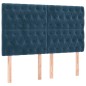 vidaXL Letto a Molle con Materasso e LED Blu Scuro 160x200 cm vidaXL Letto a Molle con Materasso e LED Blu Scuro 160x200 cm