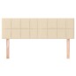 Testiere 2 pz Crema 72x5x78/88 cm in Tessuto