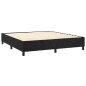 vidaXL Letto a Molle con Materasso e LED Nero 180x200 cm in Velluto vidaXL Letto a Molle con Materasso e LED Nero 180x200 cm in Velluto