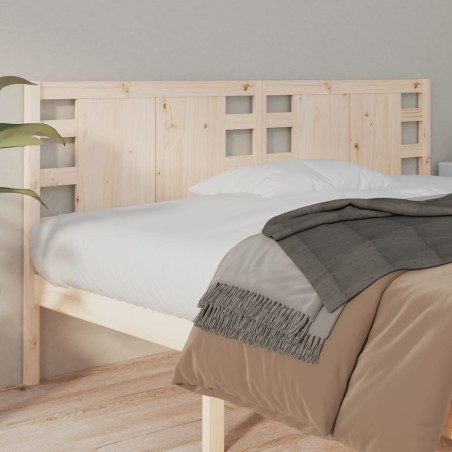Testiera per Letto 146x4x100 cm in Legno Massello di Pino
