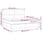 vidaXL Letto a Molle con Materasso e LED Rosa 200x200 cm in Velluto vidaXL Letto a Molle con Materasso e LED Rosa 200x200 cm in Velluto