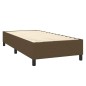 vidaXL Giroletto a Molle con Materasso Marrone Scuro 100x200cm Tessuto
