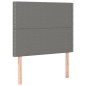 vidaXL Giroletto a Molle con Materasso Grigio Scuro 100x200 cm Tessuto